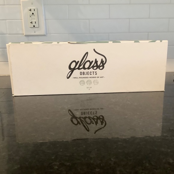 West Elm Accents Glass Ball Objects 4 Set Of 3 Poshmark